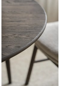 Tavolo da pranzo rotondo pieghevole in rovere marrone scuro ø 120 cm Tyler - Rowico