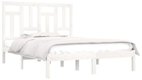 Giroletto bianco in legno massello di pino 140x200 cm