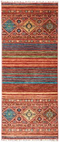 Samarkand Tappeto 80 x 200 Rosso (Pakistan) Annodato A Mano