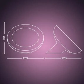 Philips - Lampada da tavolo LED RGB dimmerabile Hue BLOOM 1xLED/7,1W/230V