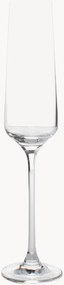 Set di 4 flute da champagne in cristallo Mystique