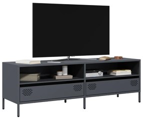 Mobile Tv Antracite 135x39x43,5 Cm Acciaio Laminato A Freddo /