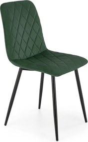 Sedia K525 verde velluto