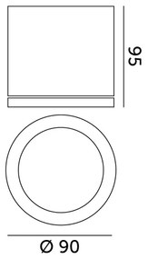 Luce Spot da esterno 1xGU10/35W/230V IP54 arrotondato nero