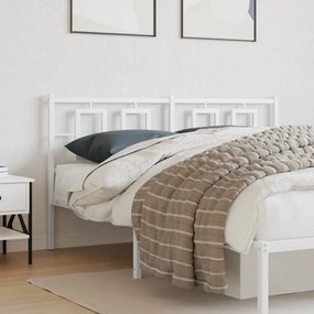 Testiera İn Metallo Bianco 160 Cm /