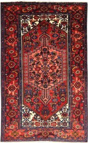 Sandjan Tappeto 130x200 Rosso (Iran) Annodato A Mano