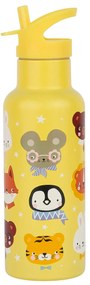 A Little Lovely Company - borraccia in acciaio inox, 500 ml - amici animali