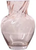 Vaso arredo vetro 25,5 cm rosa