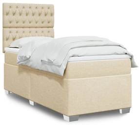 Giroletto A Molle Con Materasso Crema 90x200 Cm İntessuto /