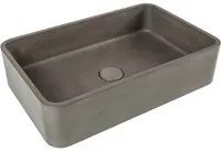 Lavandino da appoggio 'Beton Pool Basin' in cemento e resine cm 50x32,5x12h by Cipi