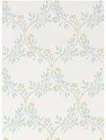 Nina Campbell Carta da parati Arber - Aqua/ Yellow