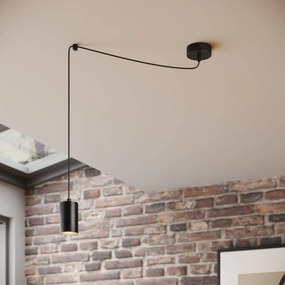 EMIBIG LIGHTING Lampada a sospensione Speed, nera, 1 luce