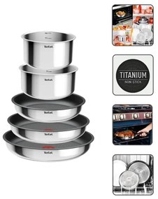 Tefal - Set di pentole 6 pezzi INGENIO COOK in acciaio inox