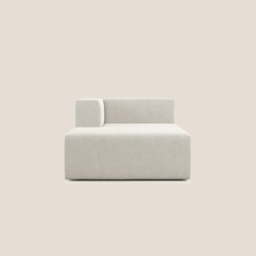 Nettuno modulo chaise longue in morbido tessuto bouclè T07