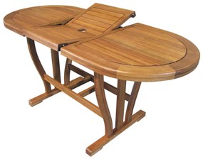 TURRIS - tavolo da giardino allungabile in legno massiccio di acacia 120/160