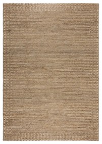 Tappeto in kenaf tessuto a mano in colore naturale 120x170 cm Drew Border - Flair Rugs