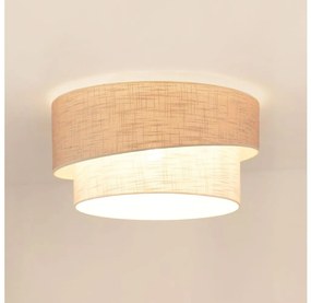 Brilagi - Plafoniera DOVER SHINE 1xE27/15W/230V diametro 50 cm grigio/color crema