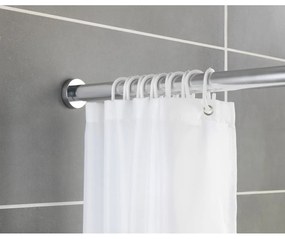 Asta telescopica in argento per bagno, lunghezza 110-185 cm Luz - Wenko