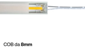 Connettore iniziale + cavo per strisce LED COB Monocolore da 8mm - CF 2PZ