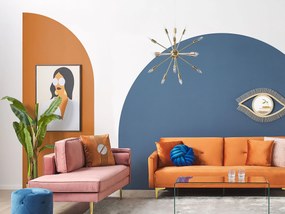 Chaise longue velluto rosa destra MIRAMAS Beliani