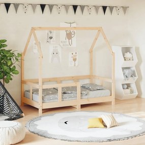 Giroletto Per Bambini 70x140 Cm İn Legno Massello Di Pino /