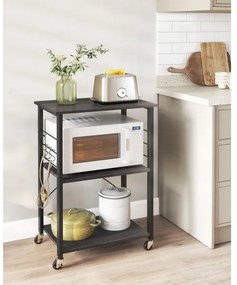 Tavolino da servizio MARGE nero