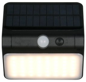 Illuminazione esterna LED con alimentazione a pannelli solari da parete (altezza totale 12 cm) Olinda – Trio