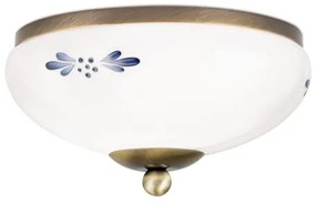 Orion DL 7-672 - Plafoniera LANDHAUS 1xE27/60W/230V diametro 21 cm bronzo/bianco