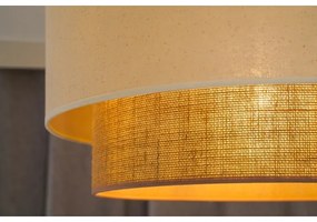 Duolla - Plafoniera BOHO 1xE27/15W/230V diametro 45 cm beige/marrone