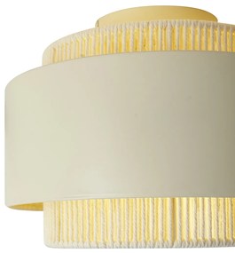 Plafoniera moderna beige con oro - Kora