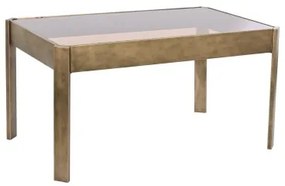 Tavolino da Caffè DKD Home Decor 102 x 62 x 53 cm Cristallo Metallo Alluminio