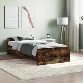 Giroletto Senza Materasso Rovere Fumo 90x190 Cm İn Truciolato /