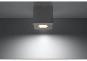 Plafoniera QUAD Cemento da soffitto Colore del corpo Cemento