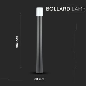 Lampada da esterno 1xGU10/35W/230V IP54 80 cm nero
