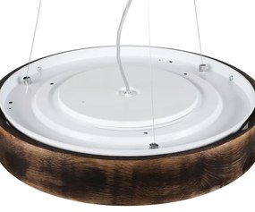 Brilagi - Lampadario LED su cavo CARVALHO SMOKEY 3xE27/60W/230V rovere Ø 47,5 cm