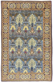 Ghom Tappeto persiano 210 x 140 Blu (Iran) Annodato A Mano
