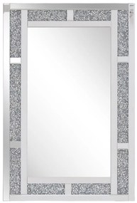 Specchio da parete argento 60 x 90 cm AVRILLE Beliani