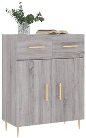 Credenza grigio sonoma 69,5x34x90 cm in legno multistrato