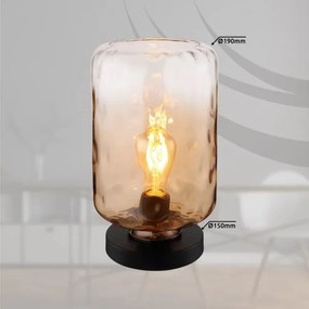 Globo 16046TA - Lampada da tavolo DARINA 1xE27/60W/230V marrone