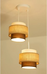 Brilagi - Lampadario a sospensione su cavo RESNA 2xE27/60W/230V Ø 30 cm beige/nero