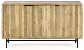 Cassettiera di colore naturale in mango massiccio 150x85x40 cm Mundra – MOME