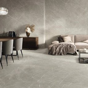 Piastrella da pavimento e rivestimento interno 120 x 120 cm Sp. 9 mm rettificato Eternal in gres porcellanato opaco taupe traffico medio forte (pei 3/5) R9 1.44 mq