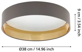 Eglo 99542 - Plafoniera LED MASERLO LED/24W/230V
