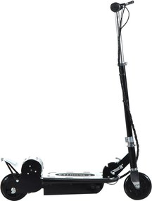 Monopattino Elettrico per Bambini 120W Pieghevole con Freno e Cavalletto Nero...