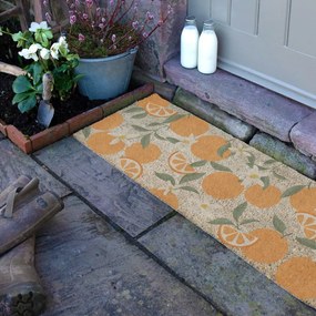 Zerbino in fibre di cocco 40x120 cm Orange – Artsy Doormats