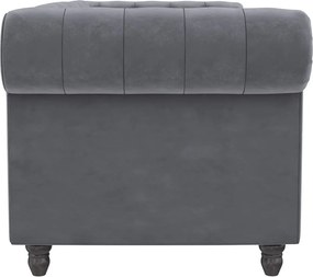 Divano in velluto grigio scuro 236 cm Felix - Støraa