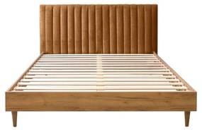 Letto matrimoniale con griglia 160x200 cm in colore rame/naturale Oceane - Bobochic Paris