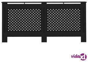 vidaXL Copertura per Radiatore Nera 172x19x81 cm in MDF