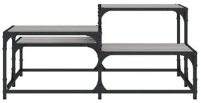 Tavolino salotto grigio sonoma 87,5x87,5x40cm legno multistrato
