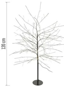 Decorazione natalizia LED da esterno 600 LED/3,8 W/230 V, 120 cm, bianco caldo, IP44
